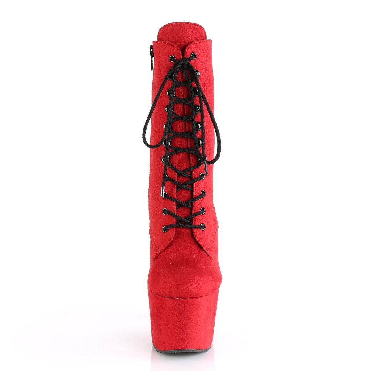 Pleaser Adore-1020FS RFS/M - Red High-Platform Ankle Boots
