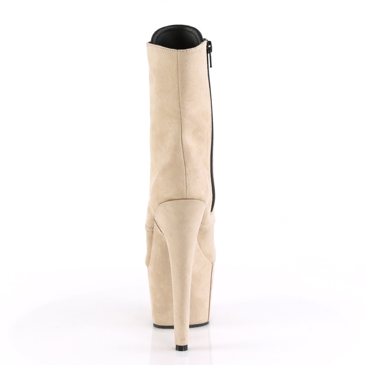 Pleaser Adore-1020FS BEFS/M - Beige High-Platform Ankle Boots