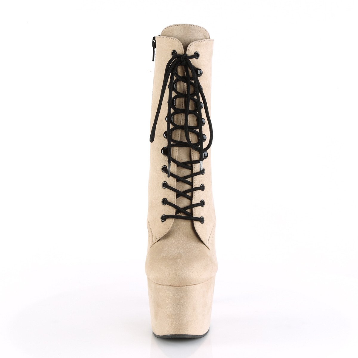 Pleaser Adore-1020FS BEFS/M - Beige High-Platform Ankle Boots