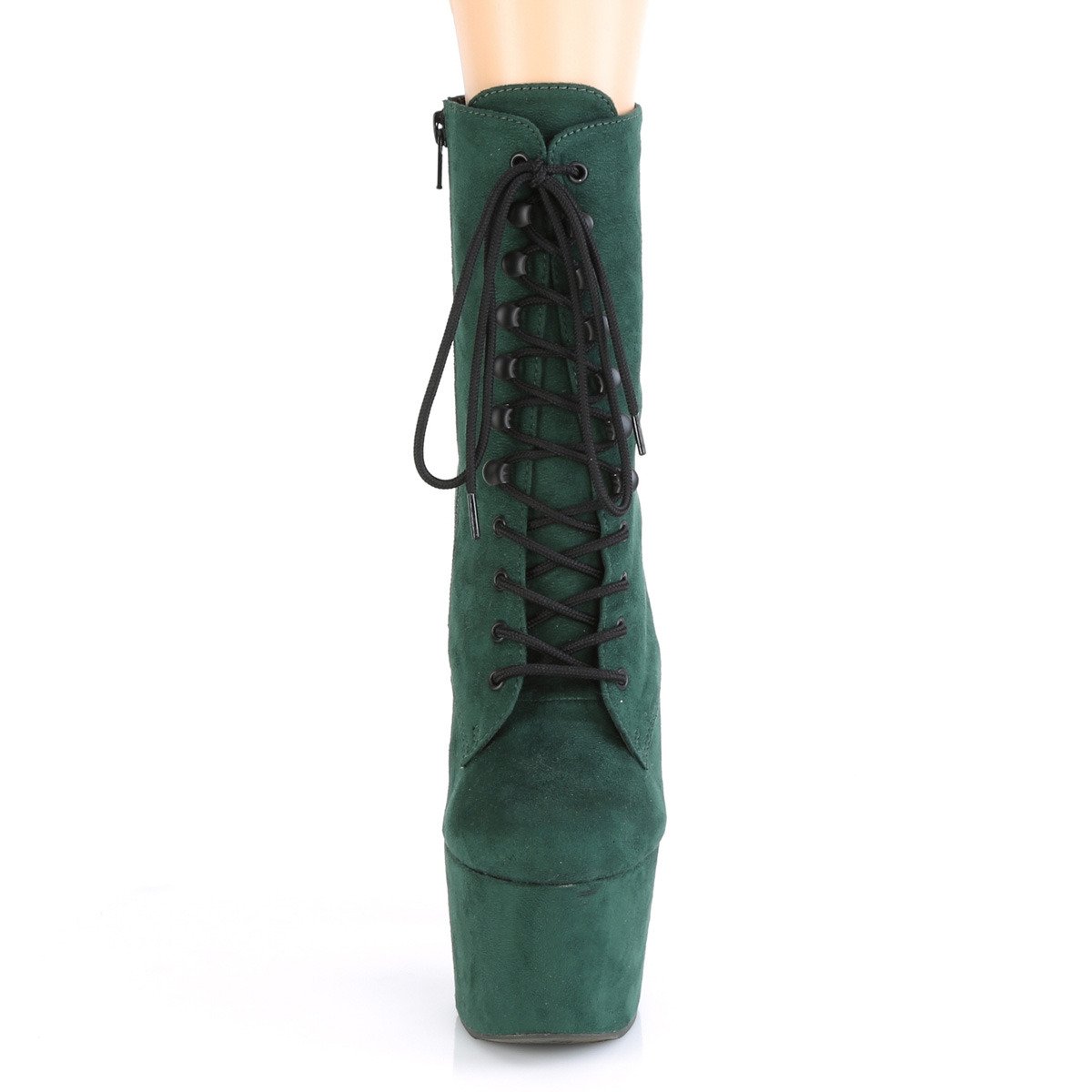 Pleaser Adore-1020FS EMGNFS/M - Green High-Platform Ankle Boots