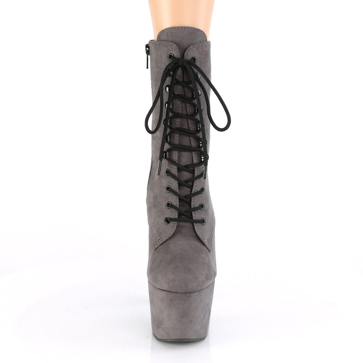 Pleaser Adore-1020FS GYFS/M - Grey High-Platform Ankle Boots