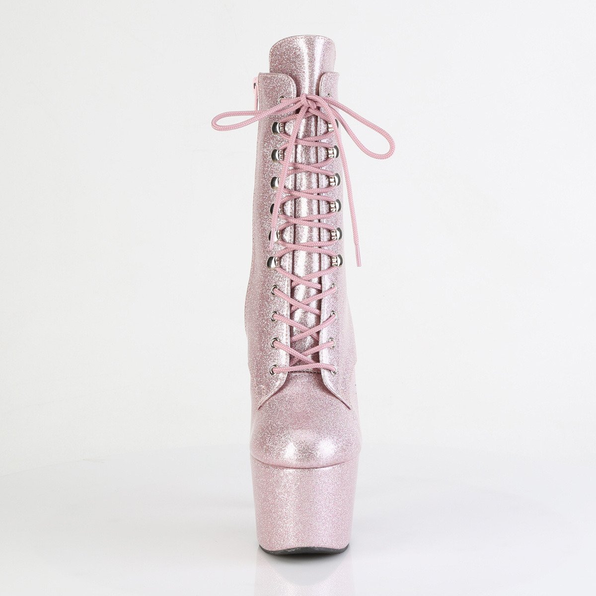 Pleaser Adore-1020GP BLPG/M - Shiny Pink High-Platform Ankle Boots