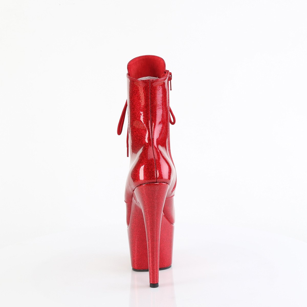 Pleaser Adore-1020GP RYRG/M - Shiny Red High-Platform Ankle Boots
