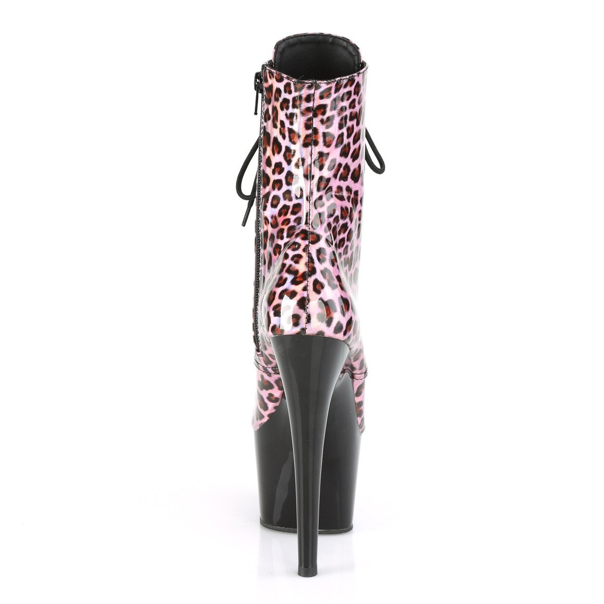 Pleaser Adore-1020LP PNHG/B - Shiny Pink High-Platform Ankle Boots