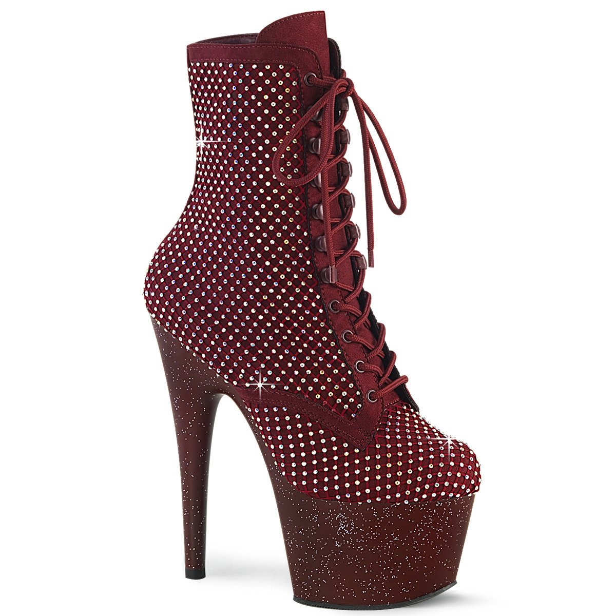 Pleaser Adore-1020RM BYFS-RS/M - Violet High-Platform Ankle Boots