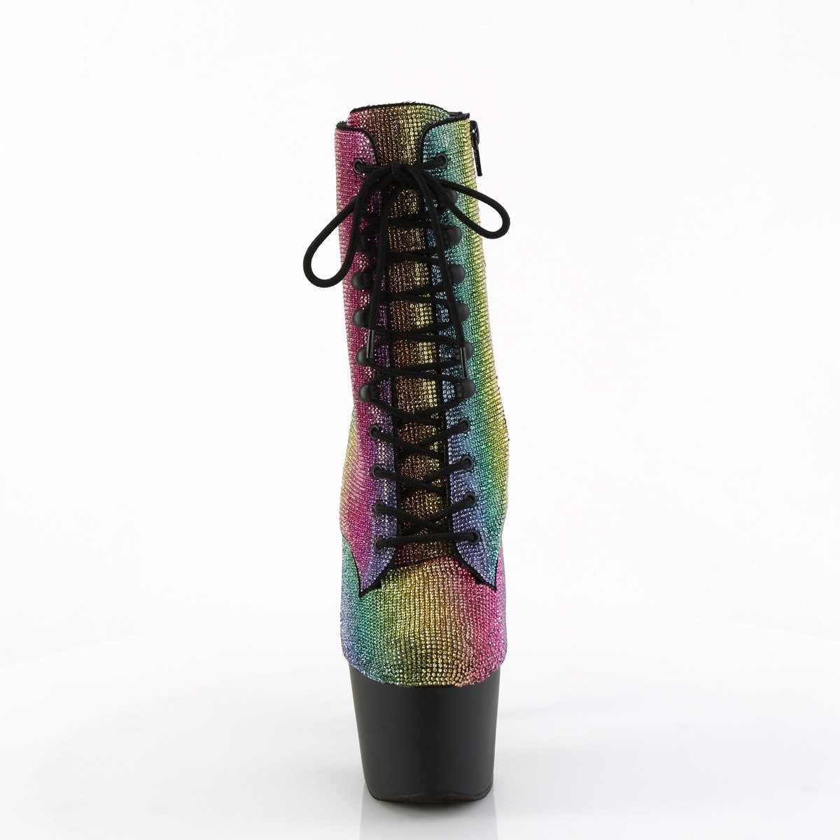 Pleaser Adore-1020RS RBOWRS/B - Multicolour High-Platform Ankle Boots