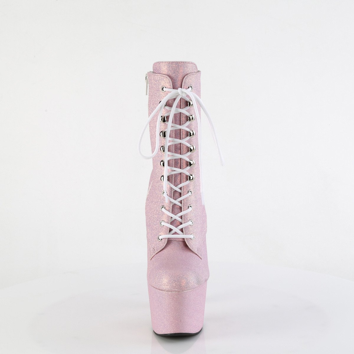 Pleaser Adore-1020SDG BPG - Pink High-Platform Ankle Boots