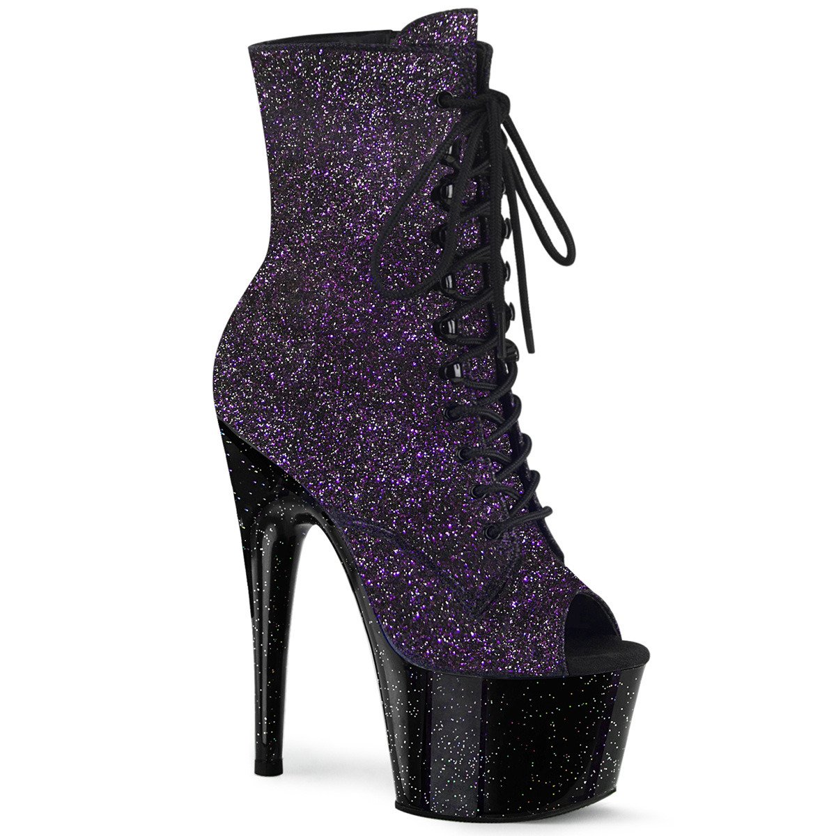 Pleaser Adore-1021MBG PPG/B - Violet High-Platform Ankle Boots