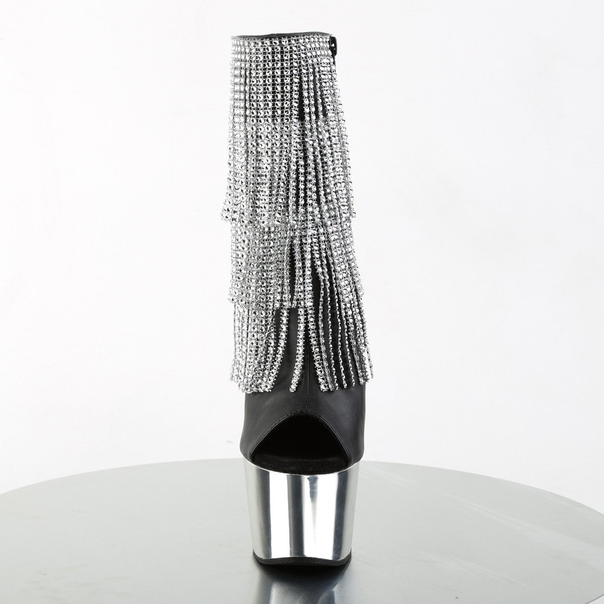 Pleaser Adore-1024RSF BPU/SCH - Black High-Platform Ankle Boots