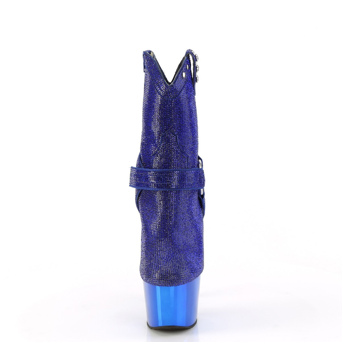 Pleaser Adore-1029CHRS RYBL/M - Blue High-Platform Ankle Boots