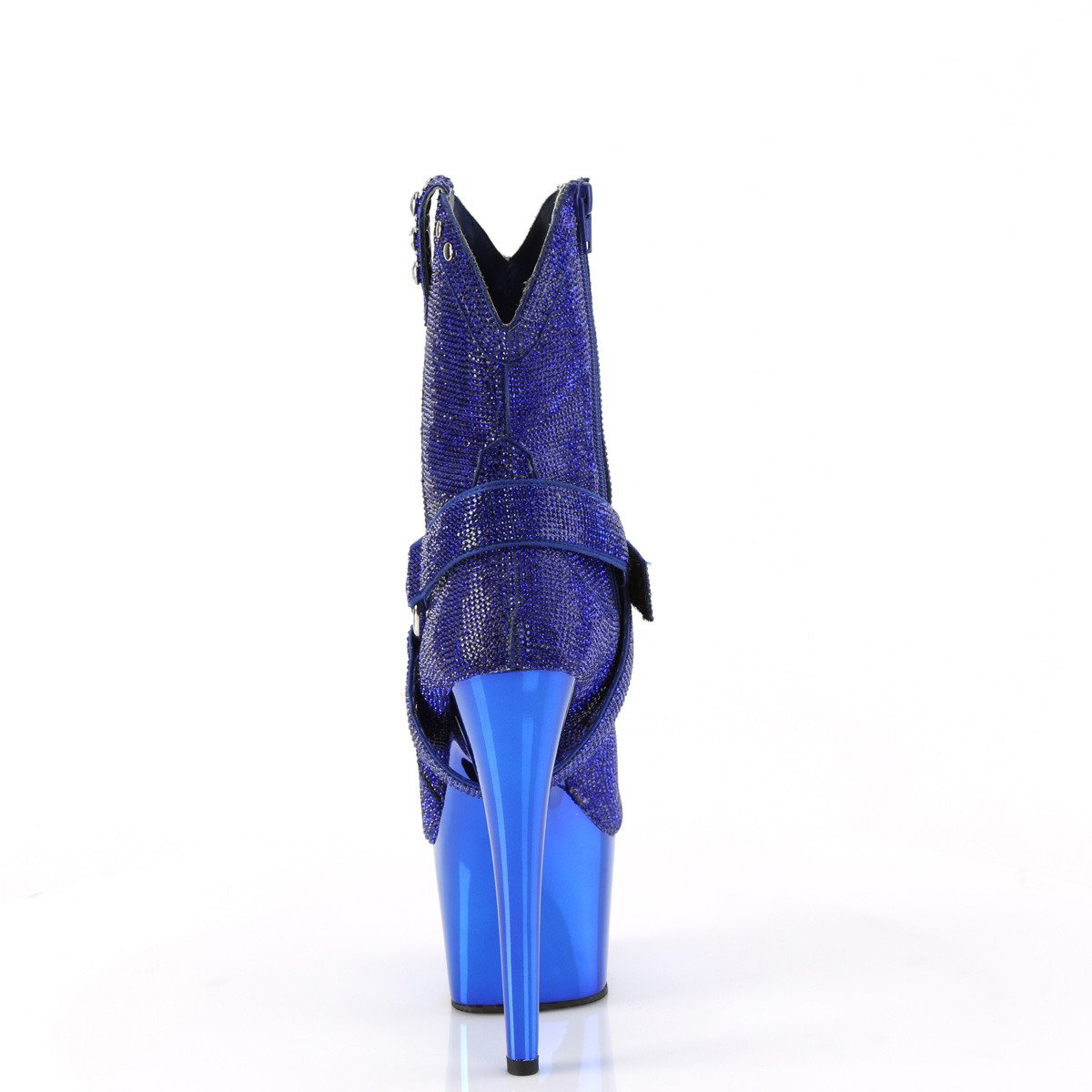 Pleaser Adore-1029CHRS RYBL/M - Blue High-Platform Ankle Boots