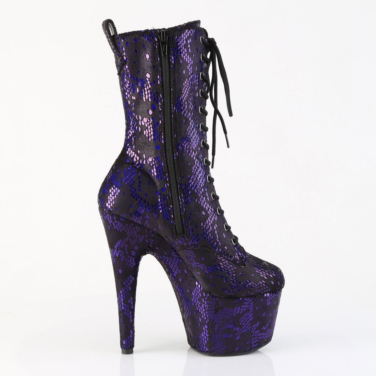 Pleaser Adore-1040SPF BLMFA/M - Violet High-Platform Ankle Boots