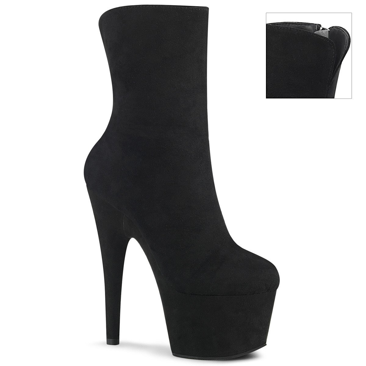 Pleaser Adore-1042 BFS/M - Black High-Platform Ankle Boots