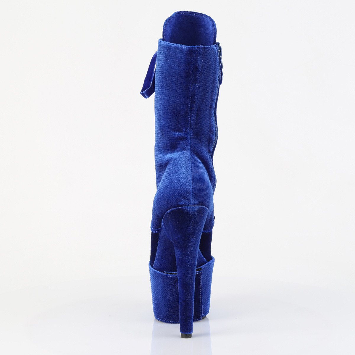 Pleaser Adore-1045VEL NB/M - Blue High-Platform Ankle Boots