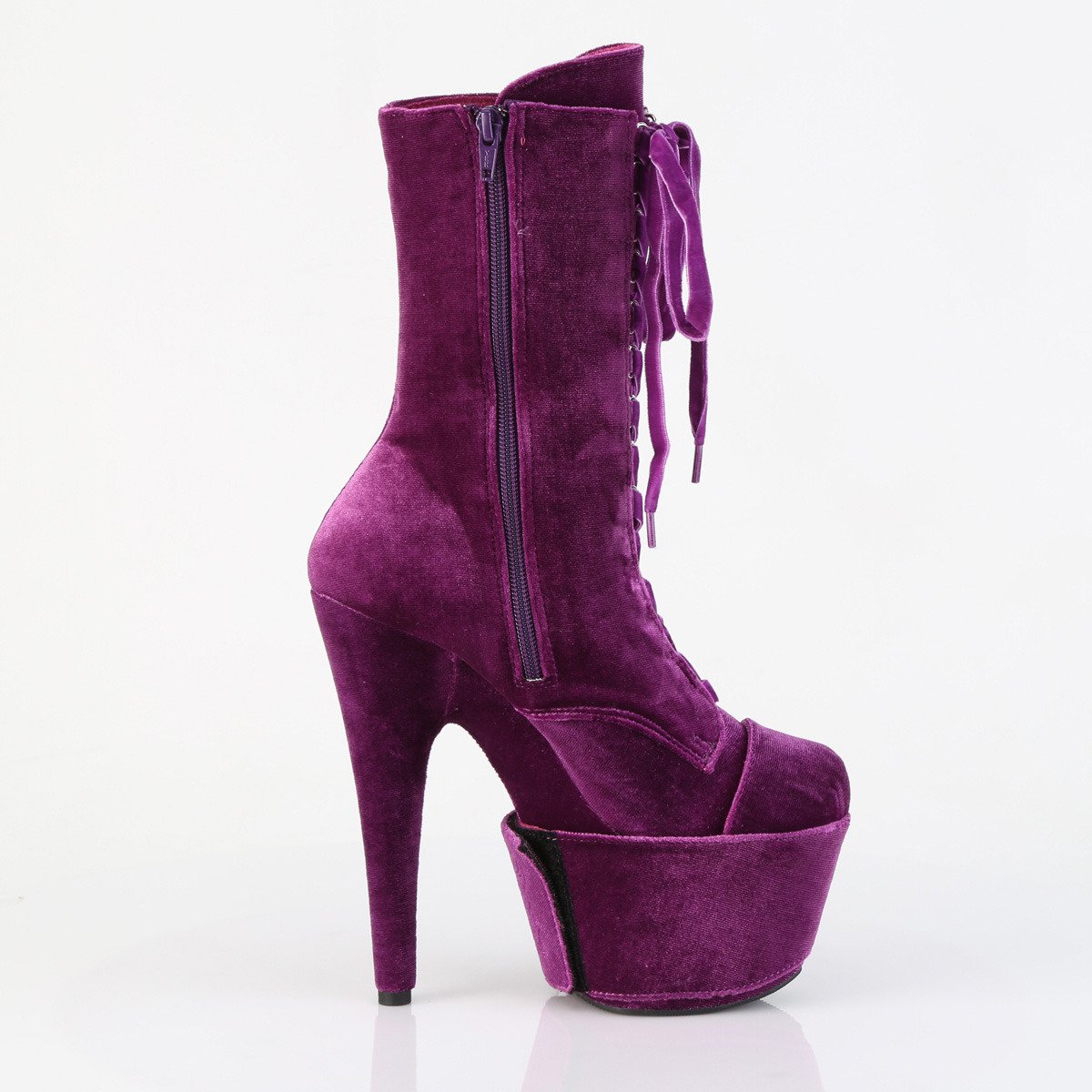 Pleaser Adore-1045VEL PP/M - Violet High-Platform Ankle Boots