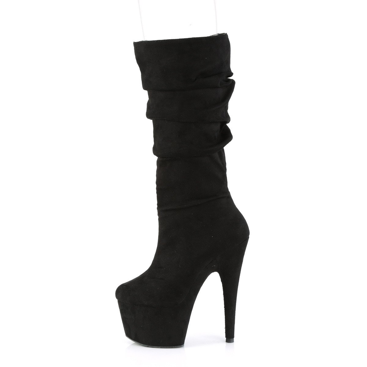 Pleaser Adore-1061 BFS/M - Black High-Platform Knee High Boots
