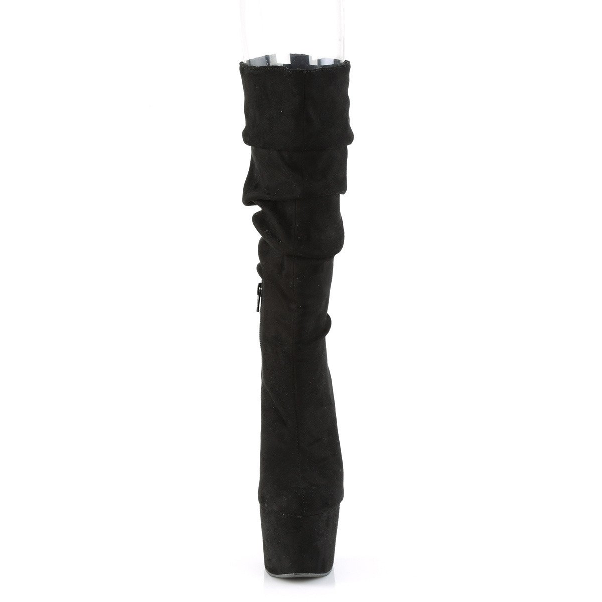 Pleaser Adore-1061 BFS/M - Black High-Platform Knee High Boots