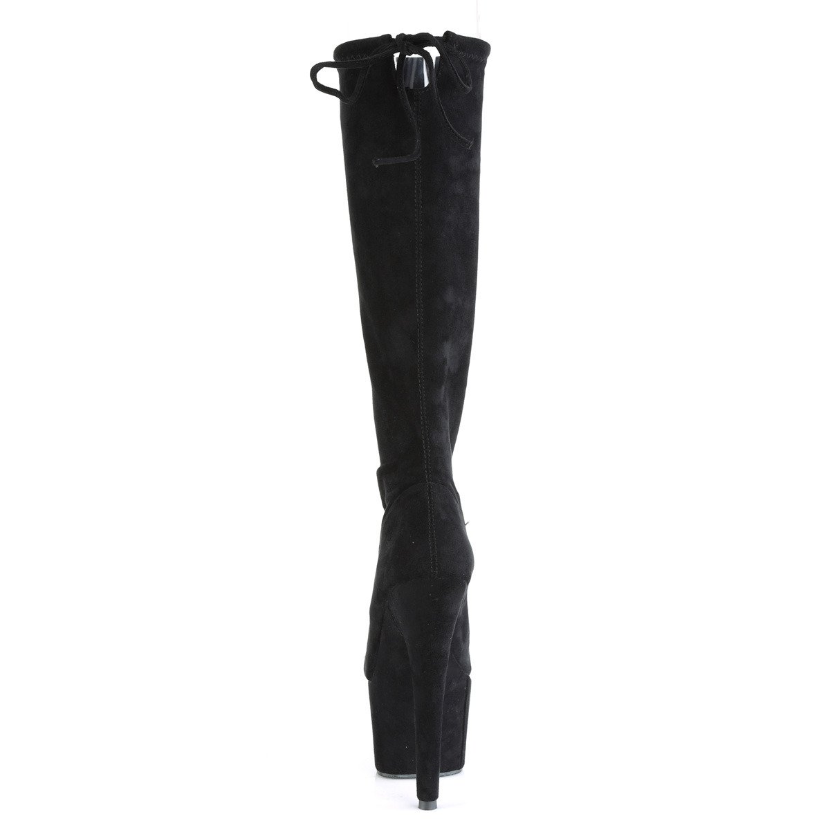 Pleaser Adore-2008 BFS/M - Black High-Platform Knee High Boots