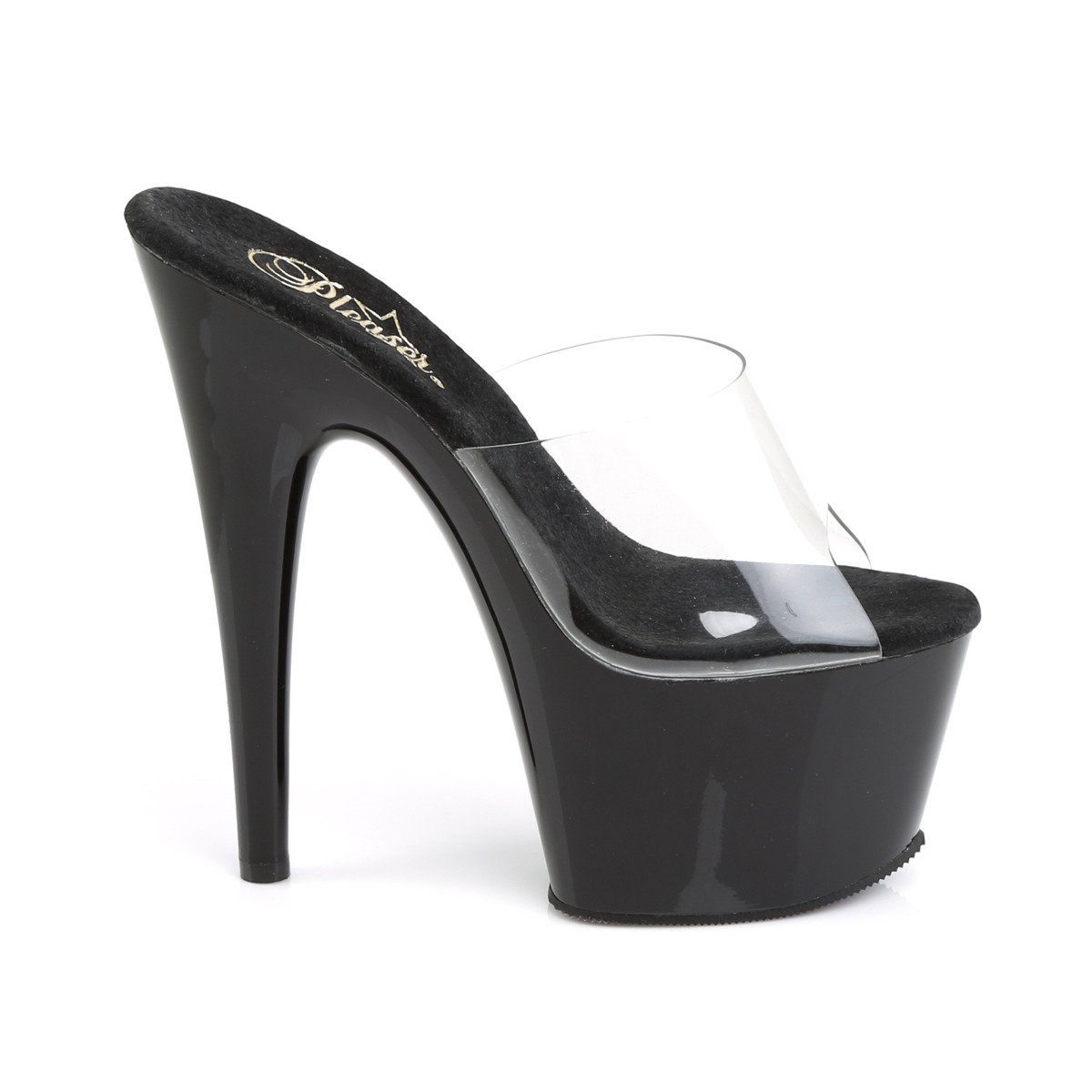 Pleaser Adore-701 C/B - Clear High-Platform Sandals