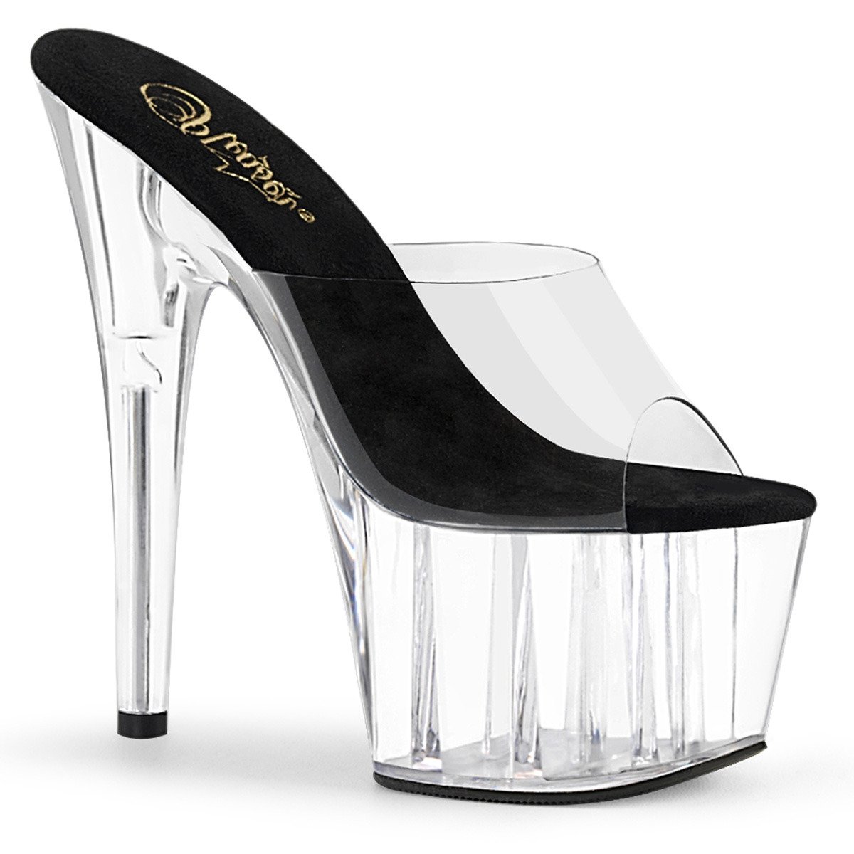 Pleaser Adore-701 C-B/C - Clear High-Platform Sandals