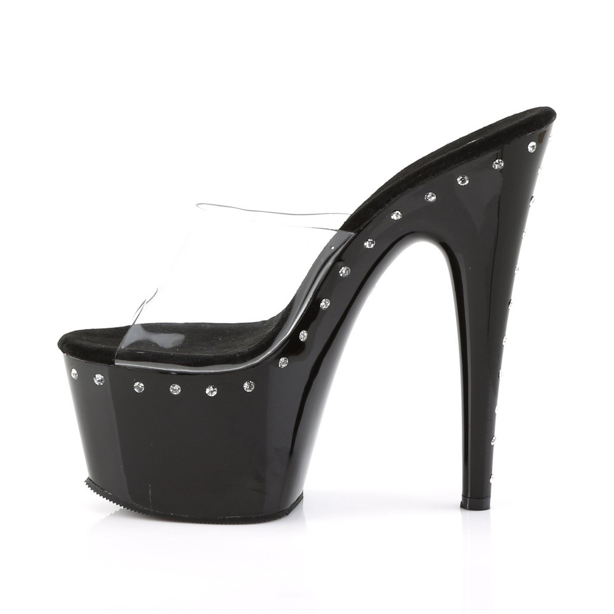 Pleaser Adore-701LS C/B - Clear High-Platform Sandals