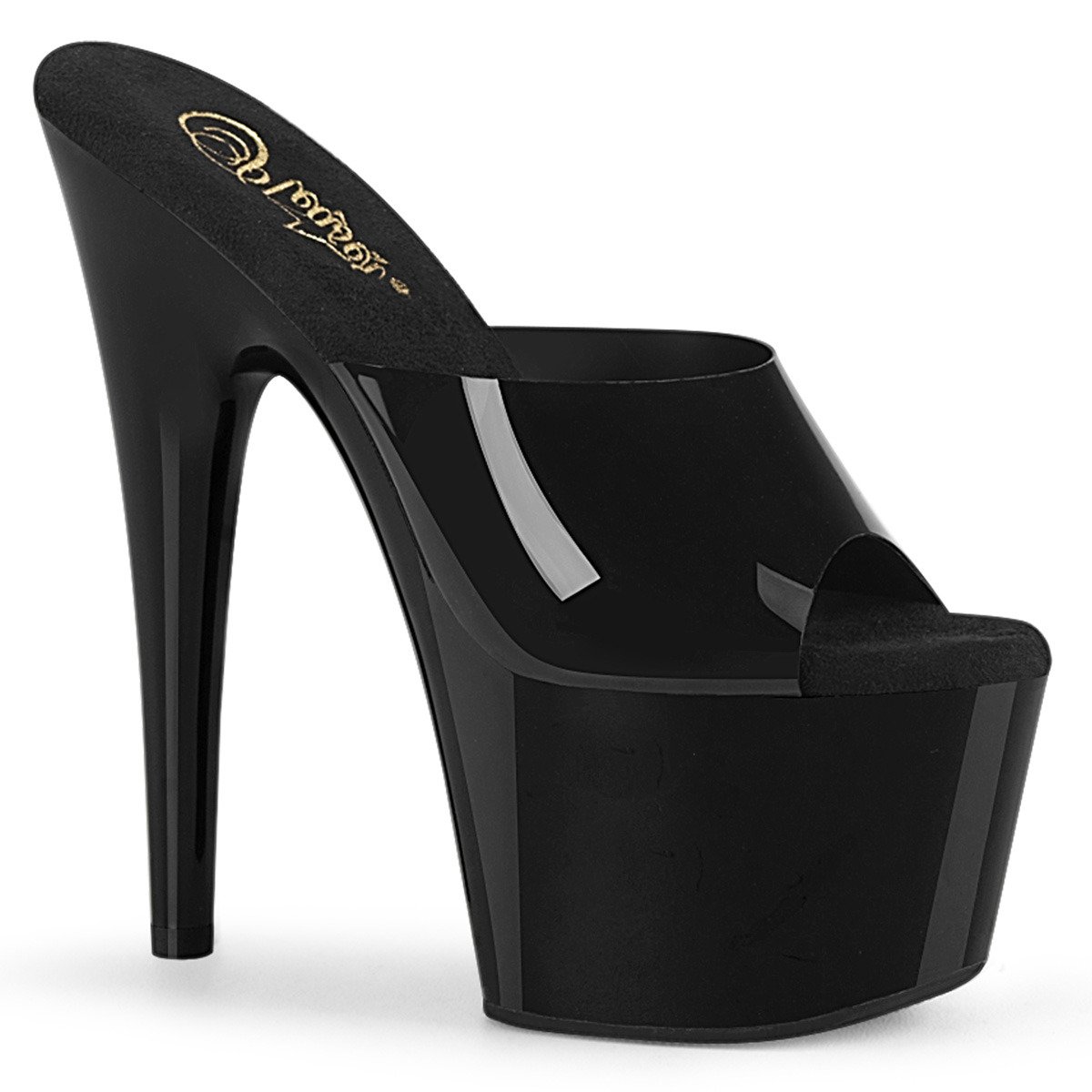Pleaser Adore-701N BTPU/M - Black High-Platform Sandals