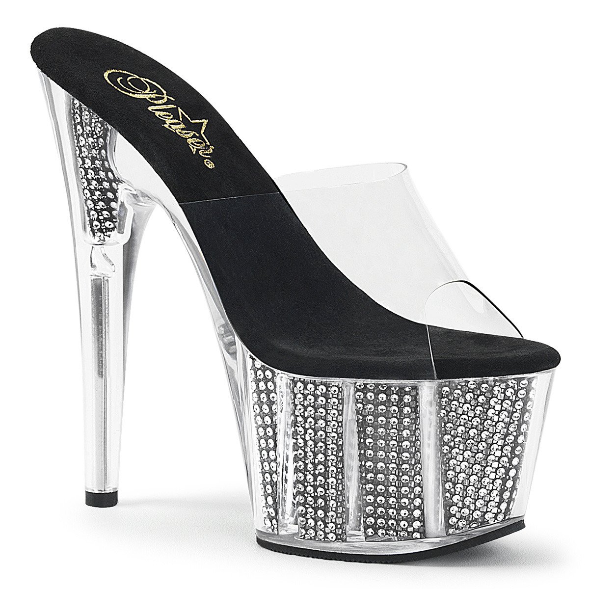 Pleaser Adore-701SRS C/B - Clear High-Platform Sandals