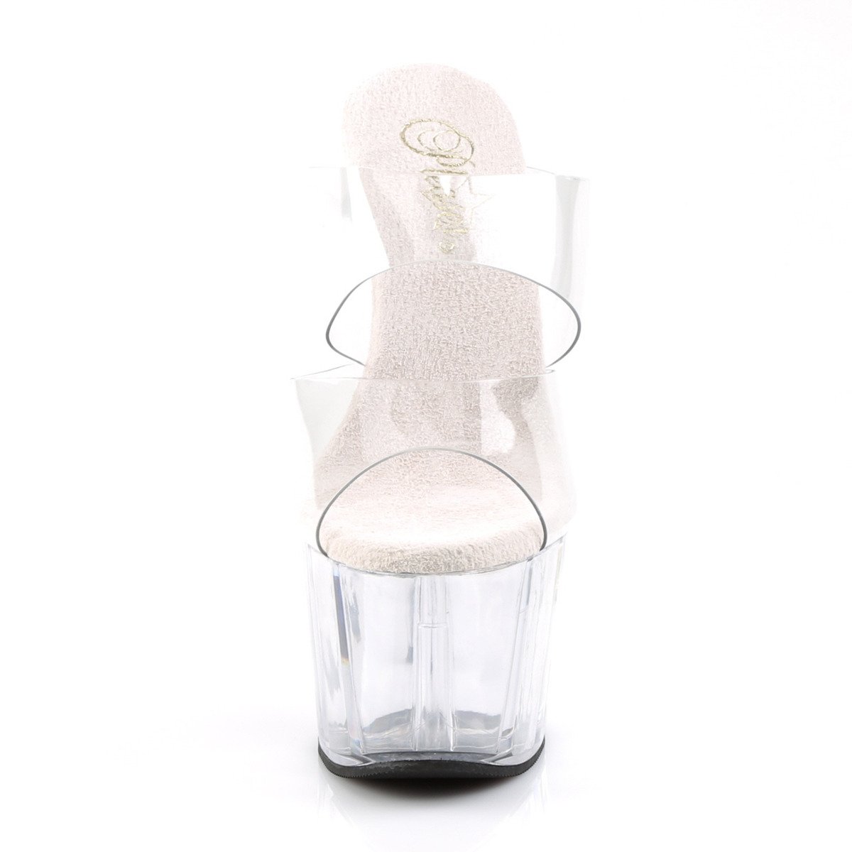 Pleaser Adore-702 C/M - Clear High-Platform Sandals