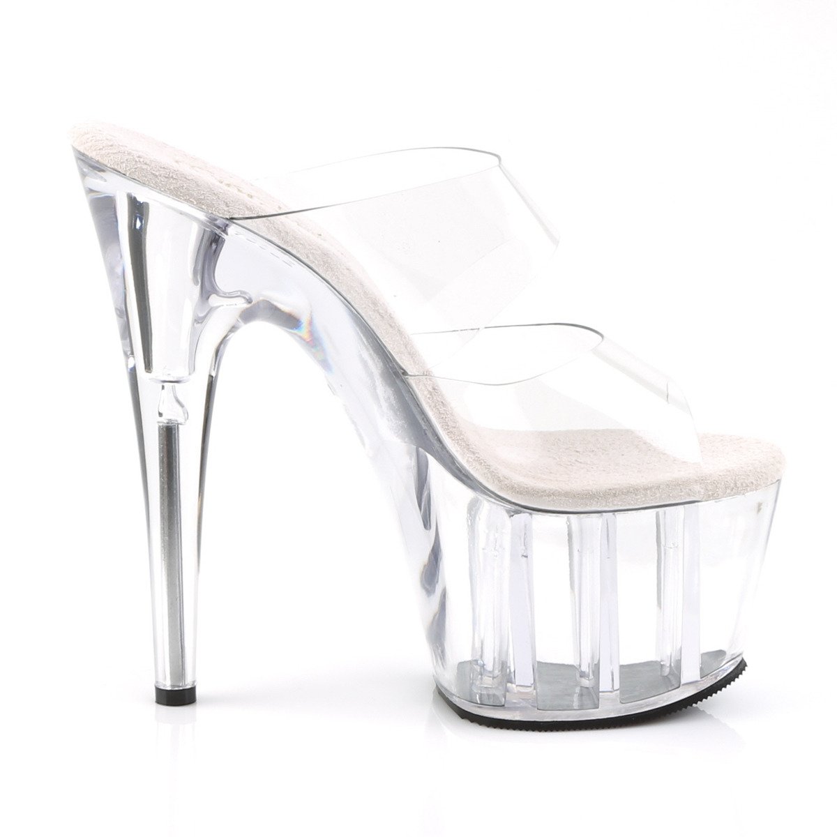 Pleaser Adore-702 C/M - Clear High-Platform Sandals