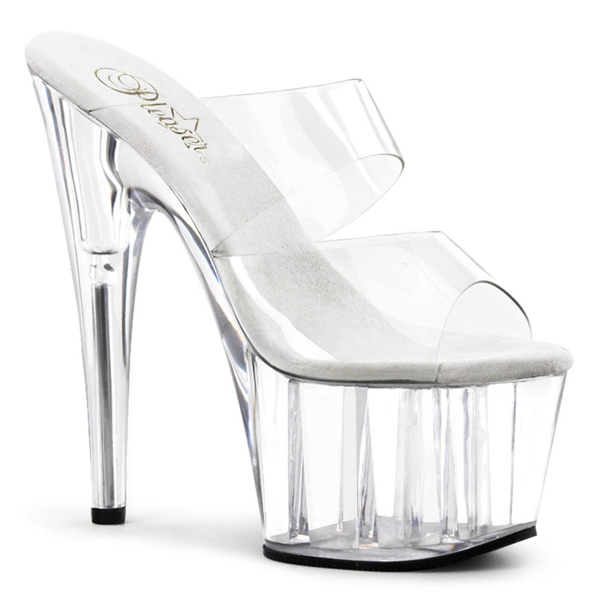 Pleaser Adore-702 C/M - Clear High-Platform Sandals