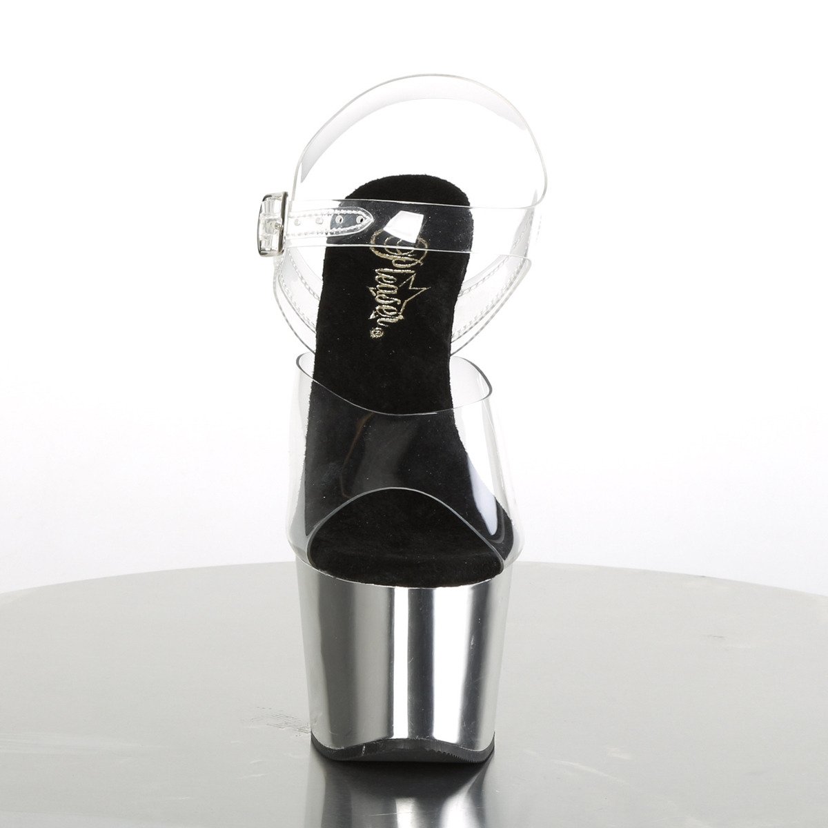 Pleaser Adore-708 C/SCH - Clear High-Platform Sandals