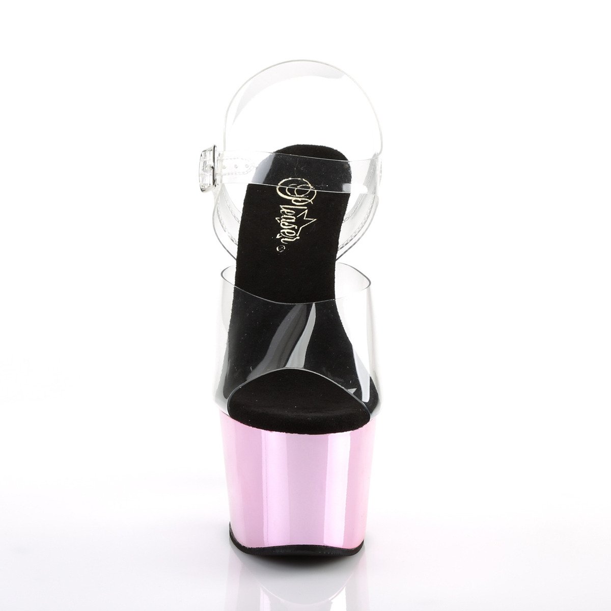 Pleaser Adore-708 C/BPCH - Clear High-Platform Sandals