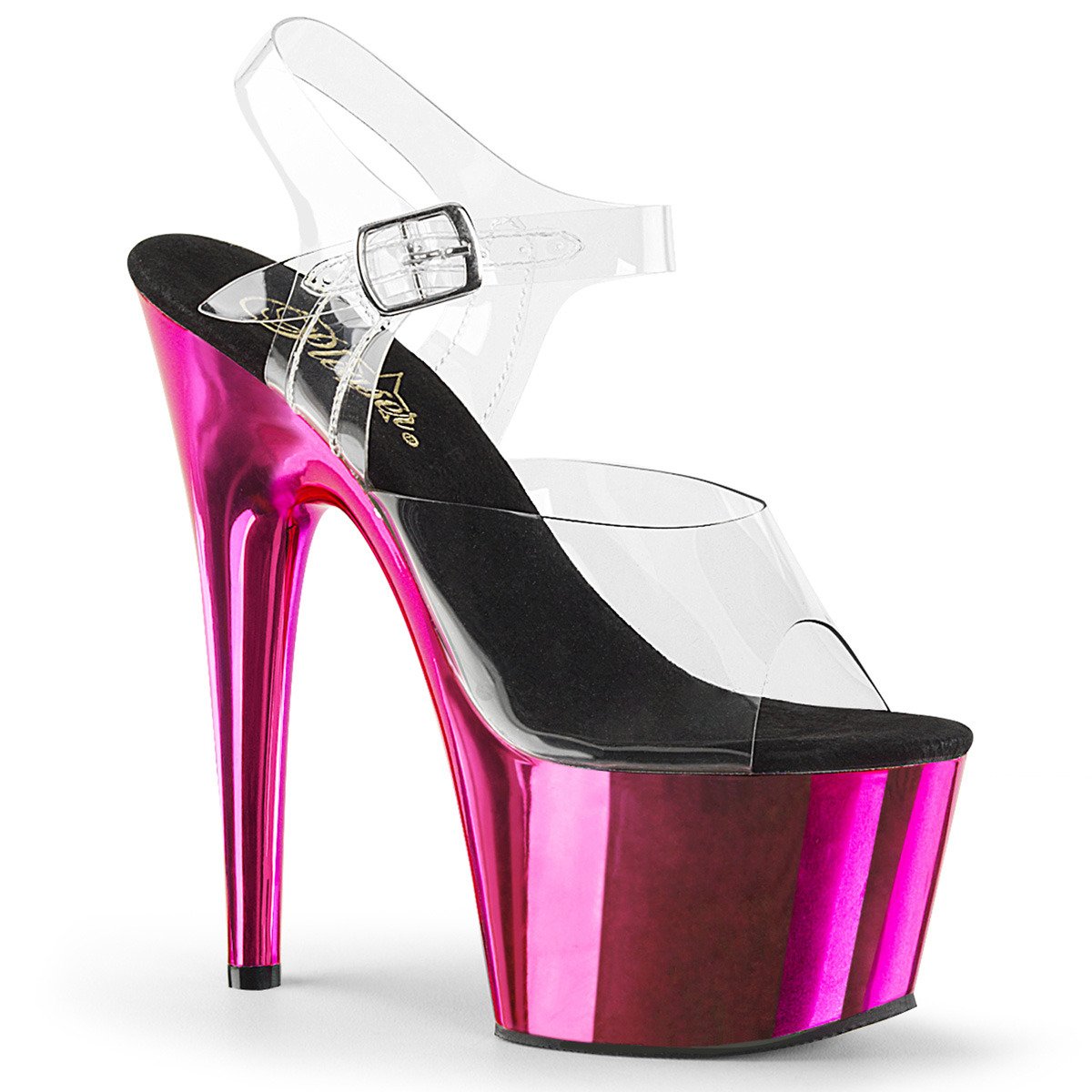Pleaser Adore-708 C/HPCH - Clear High-Platform Sandals