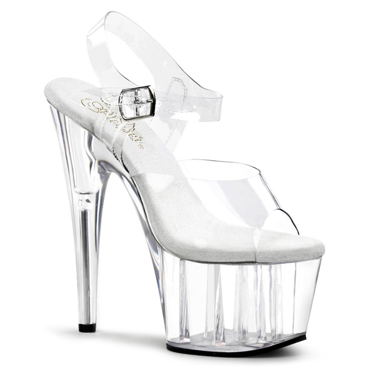Pleaser Adore-708 C/M - Clear High-Platform Sandals