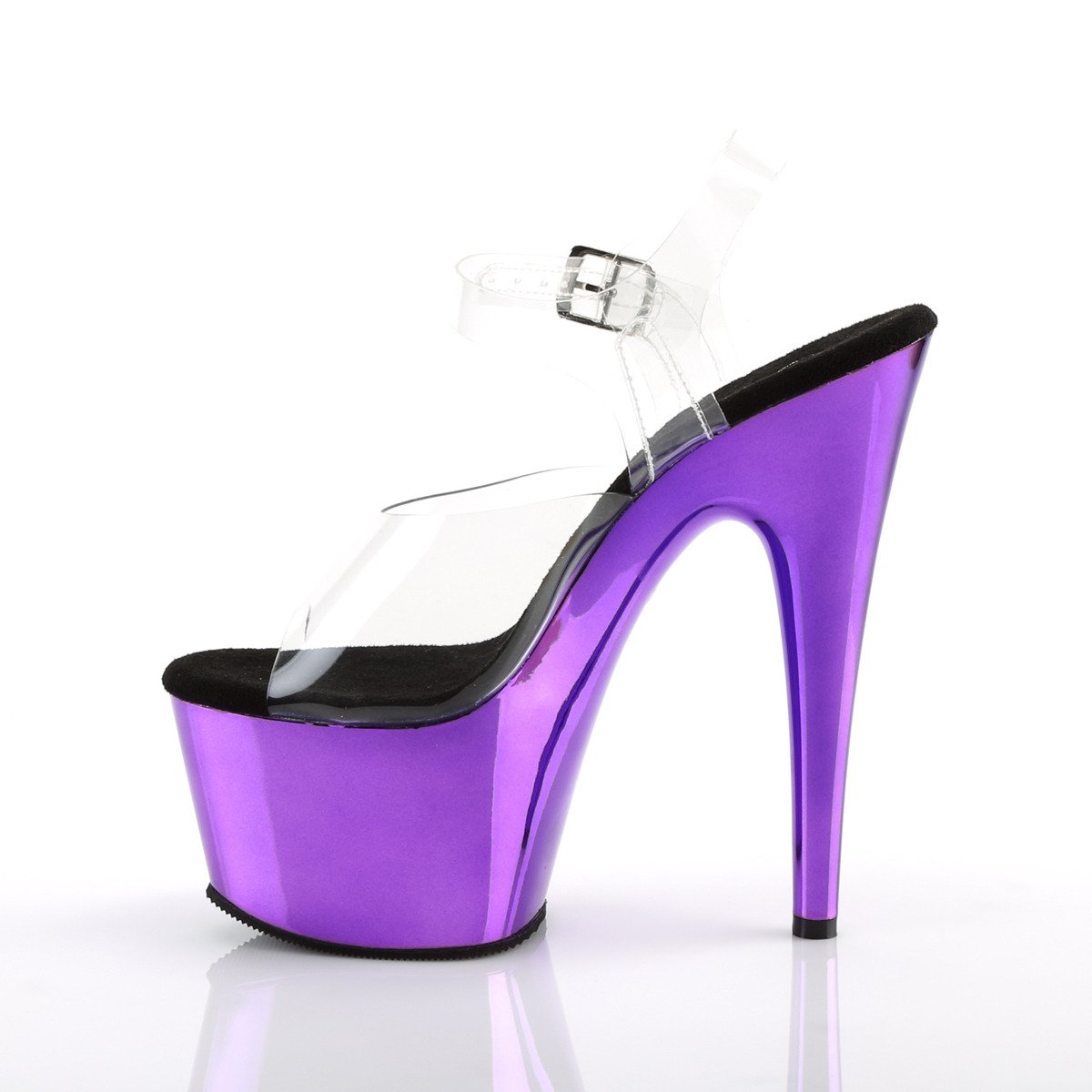 Pleaser Adore-708 C/PPCH - Clear High-Platform Sandals
