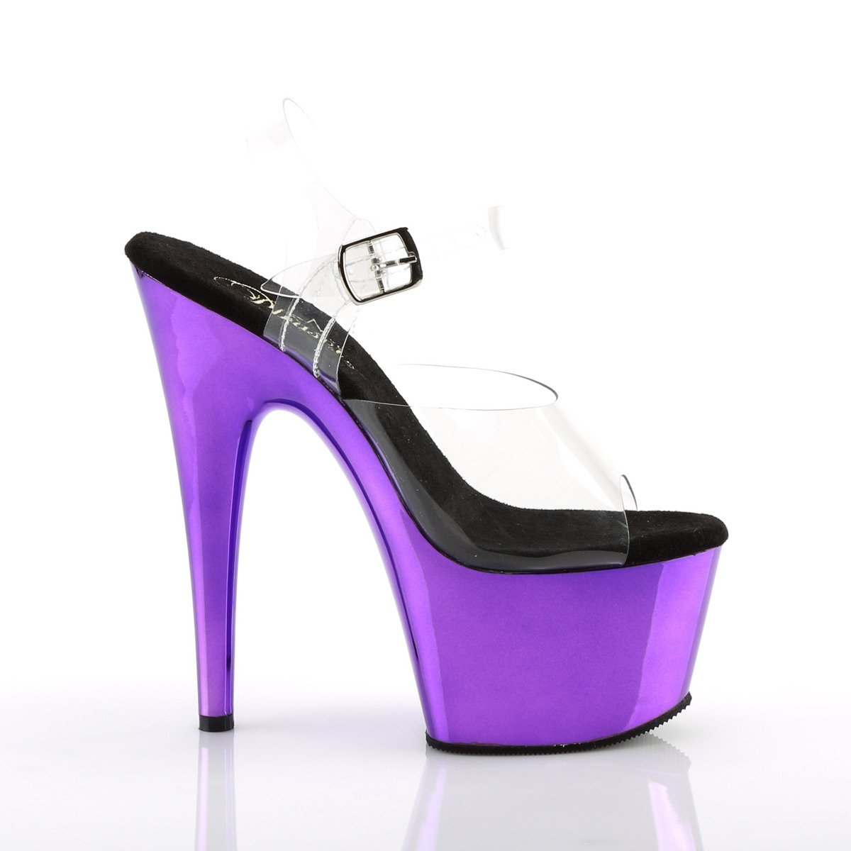 Pleaser Adore-708 C/PPCH - Clear High-Platform Sandals