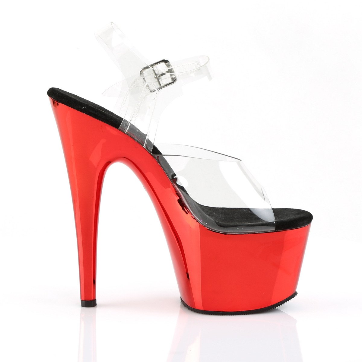 Pleaser Adore-708 C/RCH - Clear High-Platform Sandals