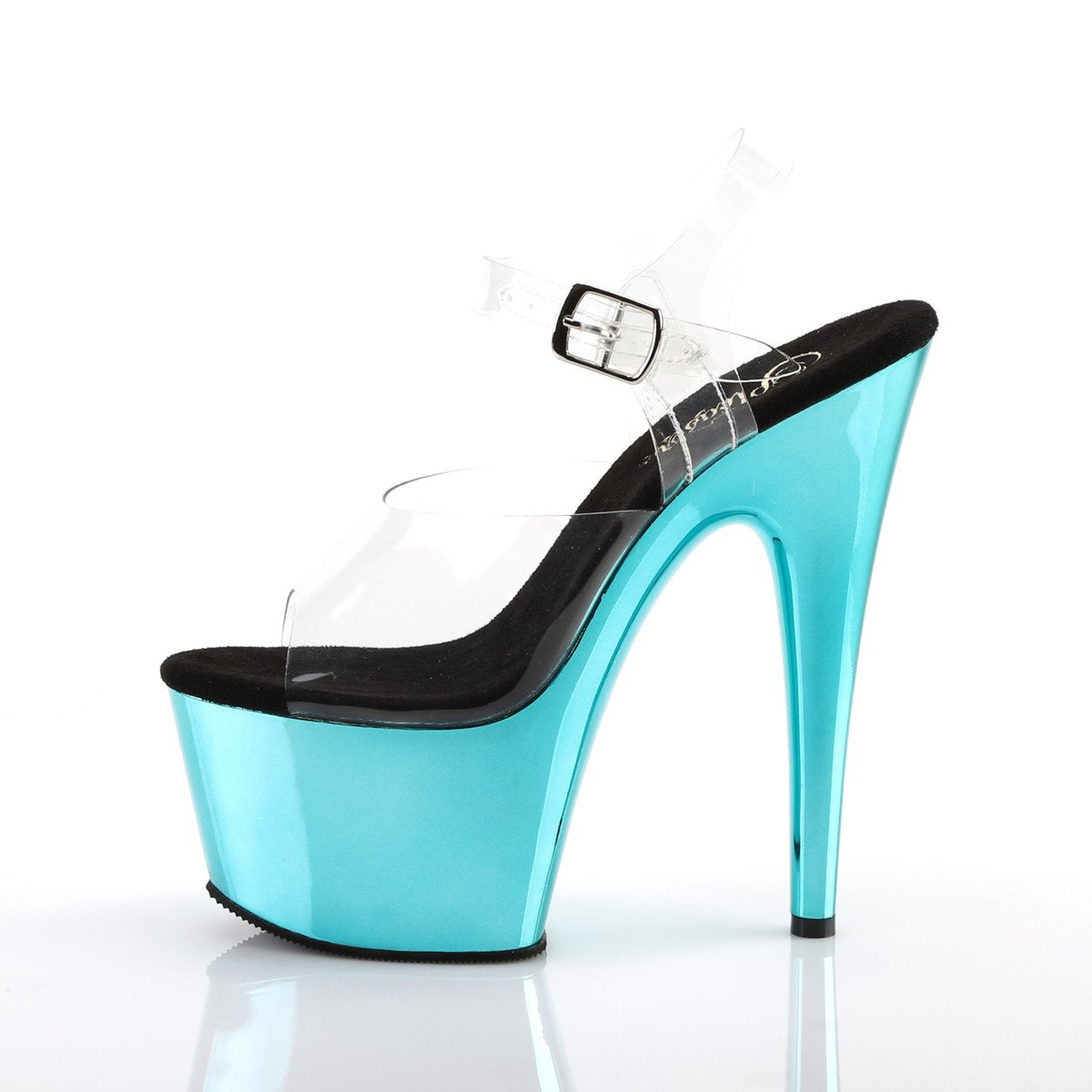 Pleaser Adore-708 C/TURCH - Clear High-Platform Sandals