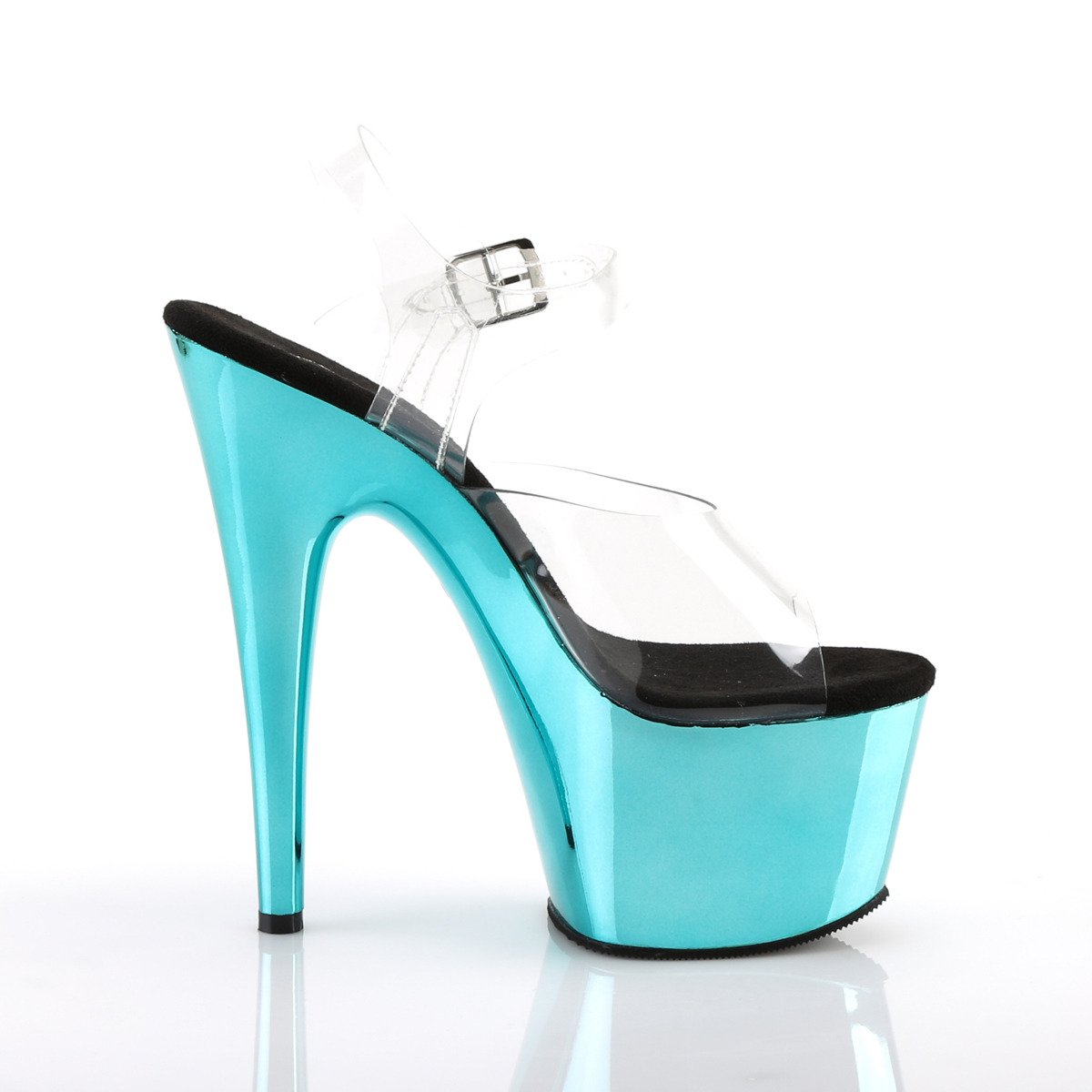 Pleaser Adore-708 C/TURCH - Clear High-Platform Sandals
