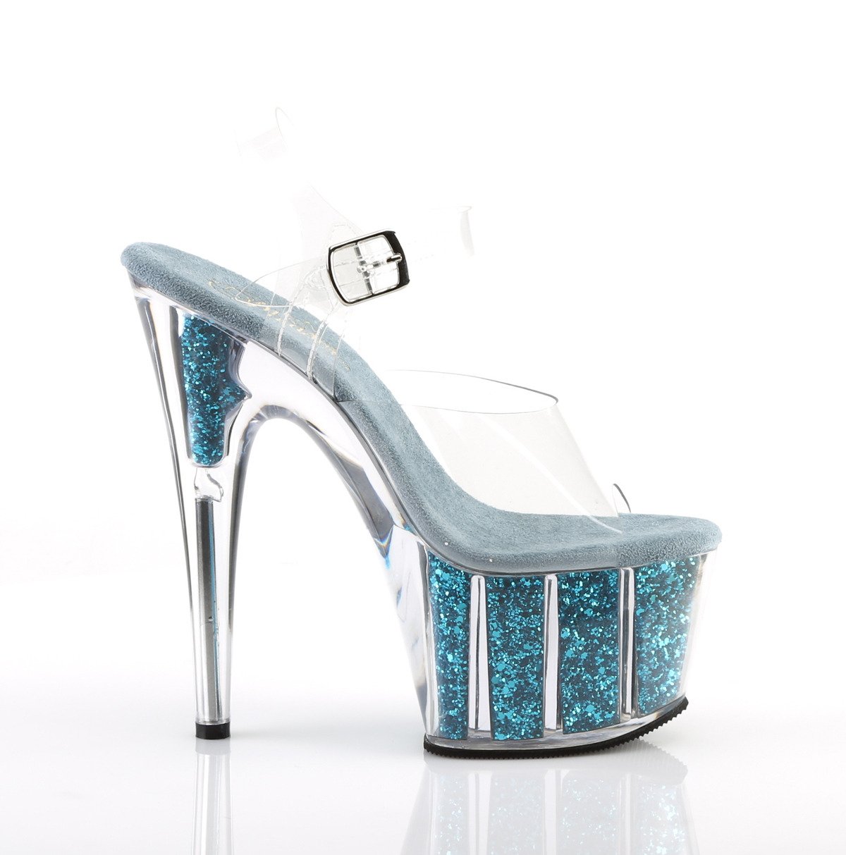 Pleaser Adore-708G C/TEGI - Clear High-Platform Sandals