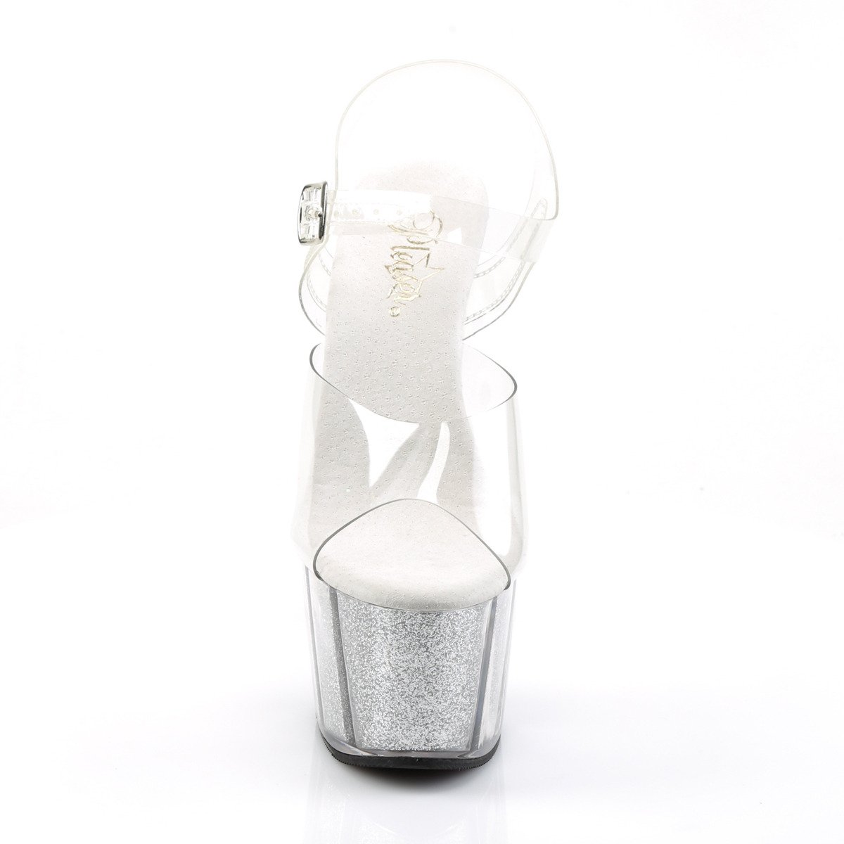 Pleaser Adore-708G C/S - Clear High-Platform Sandals