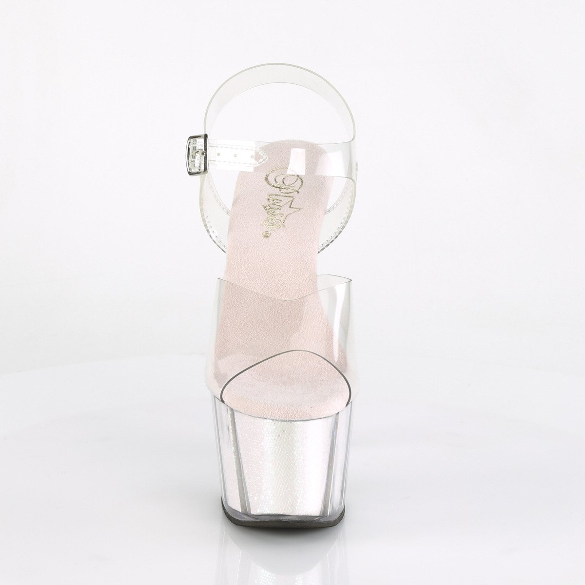 Pleaser Adore-708G C/OPMCGI - Clear High-Platform Sandals