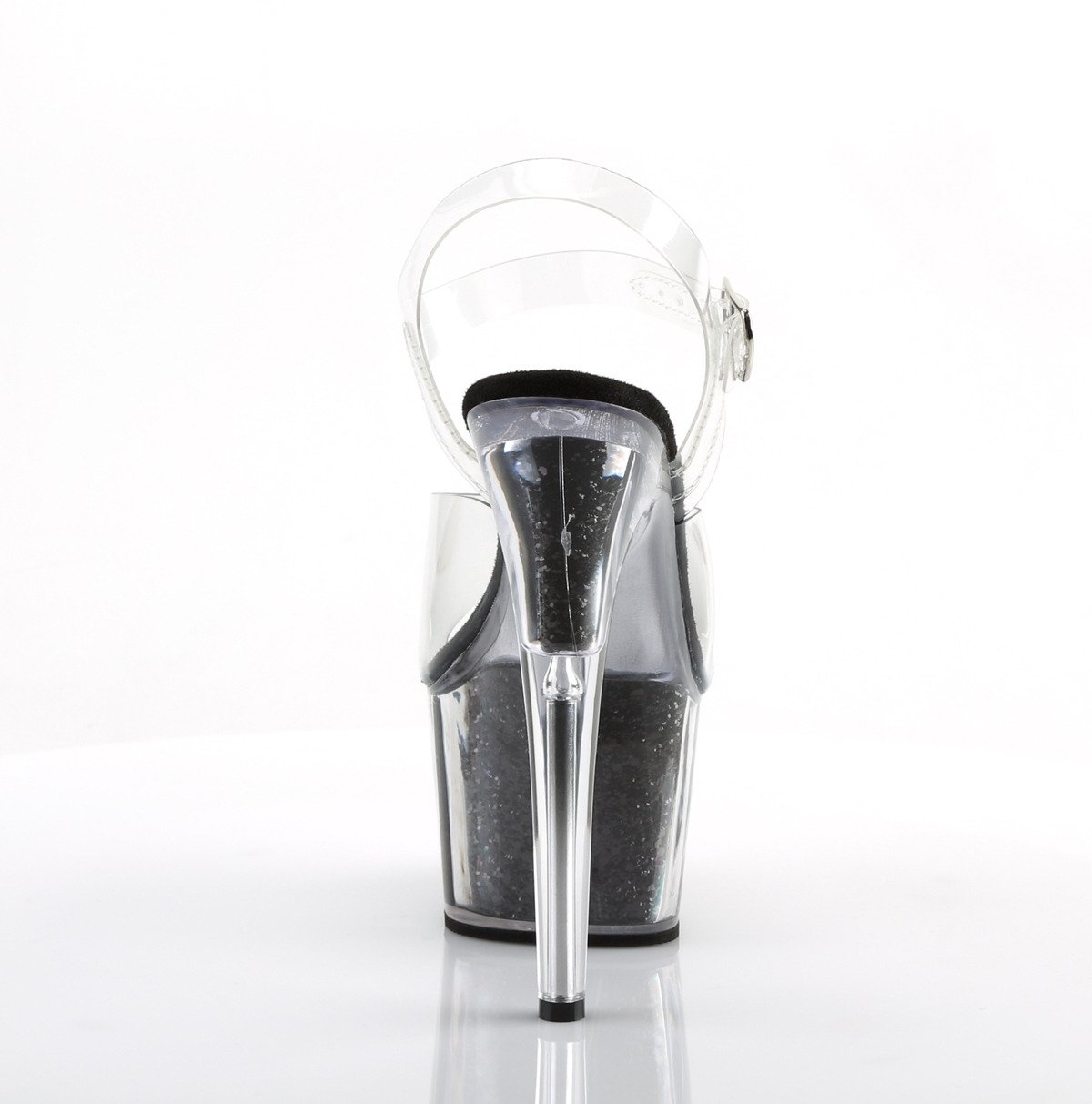 Pleaser Adore-708G C/BGI - Clear High-Platform Sandals