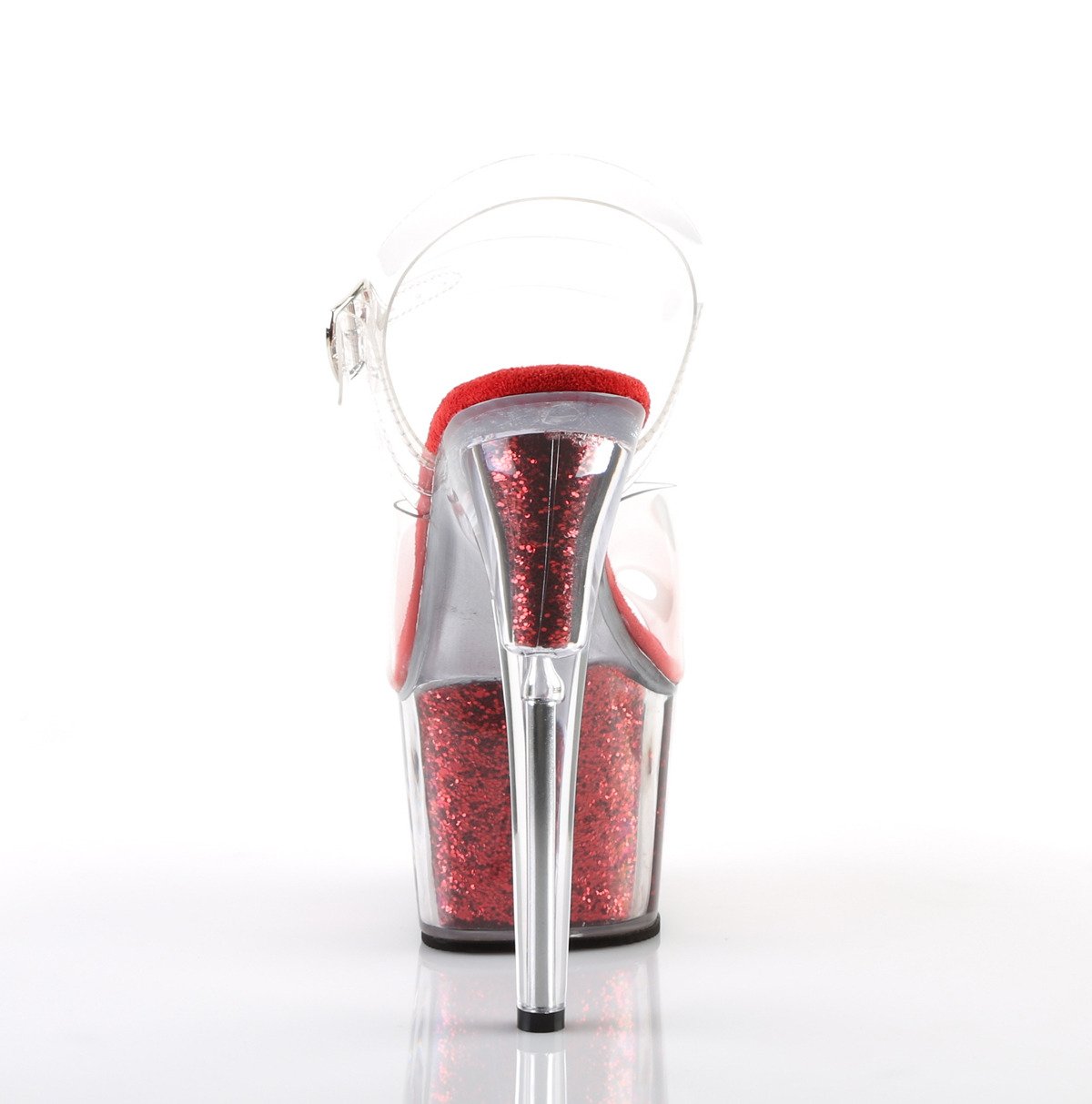 Pleaser Adore-708G C/RGI - Clear High-Platform Sandals