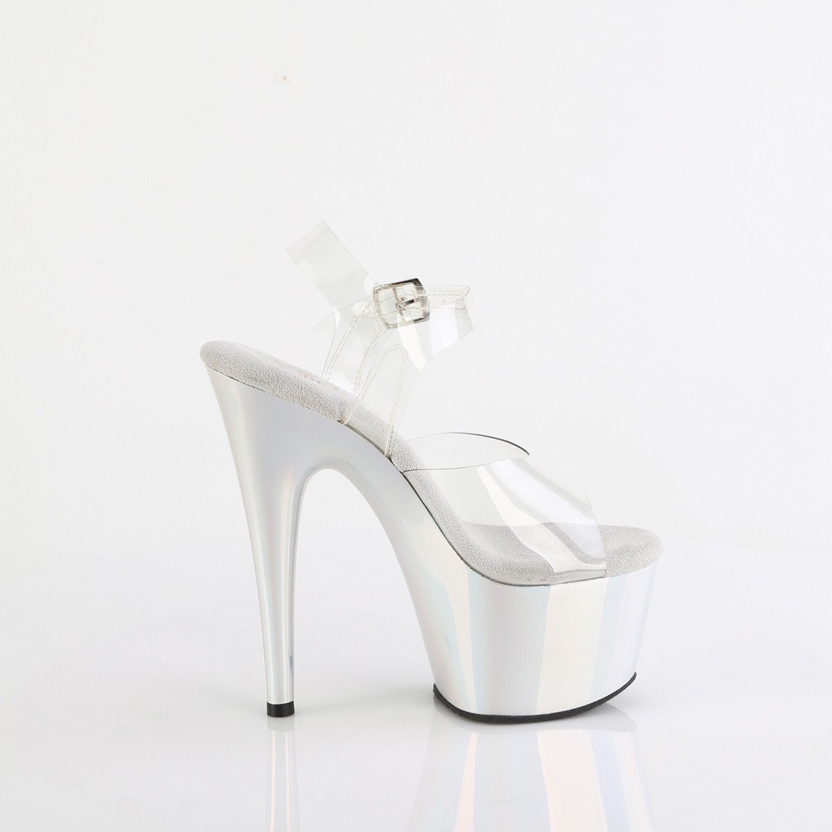 Pleaser Adore-708LQ C/LQSHG - Clear High-Platform Sandals
