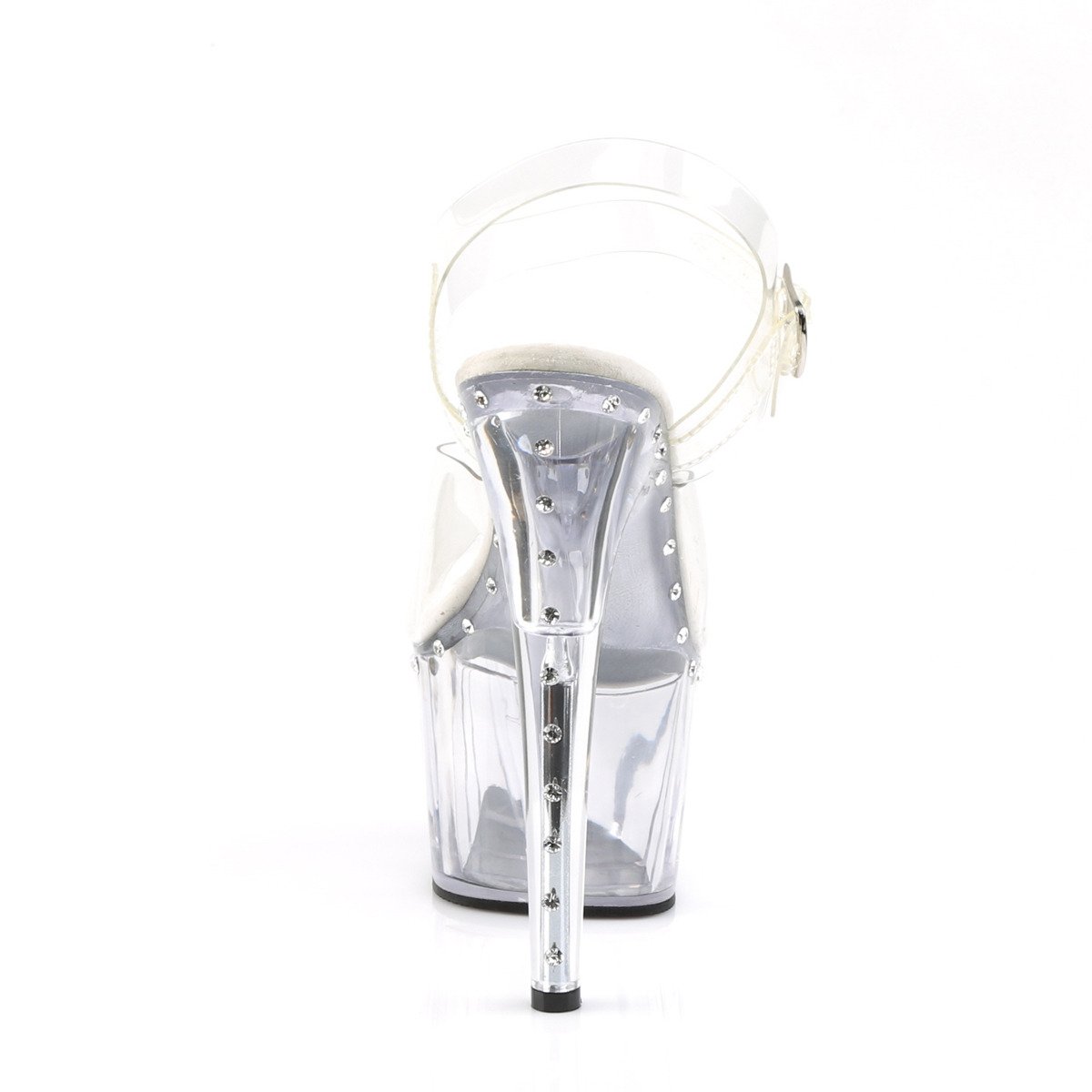 Pleaser Adore-708LS C/M - Clear High-Platform Sandals