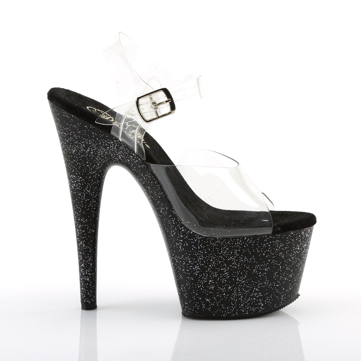 Pleaser Adore-708MG C/B - Clear High-Platform Sandals