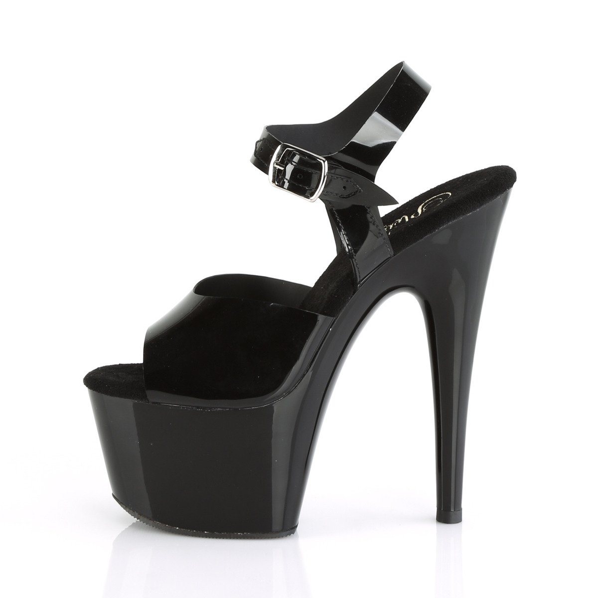 Pleaser Adore-708N BTPU/M - Black High-Platform Sandals