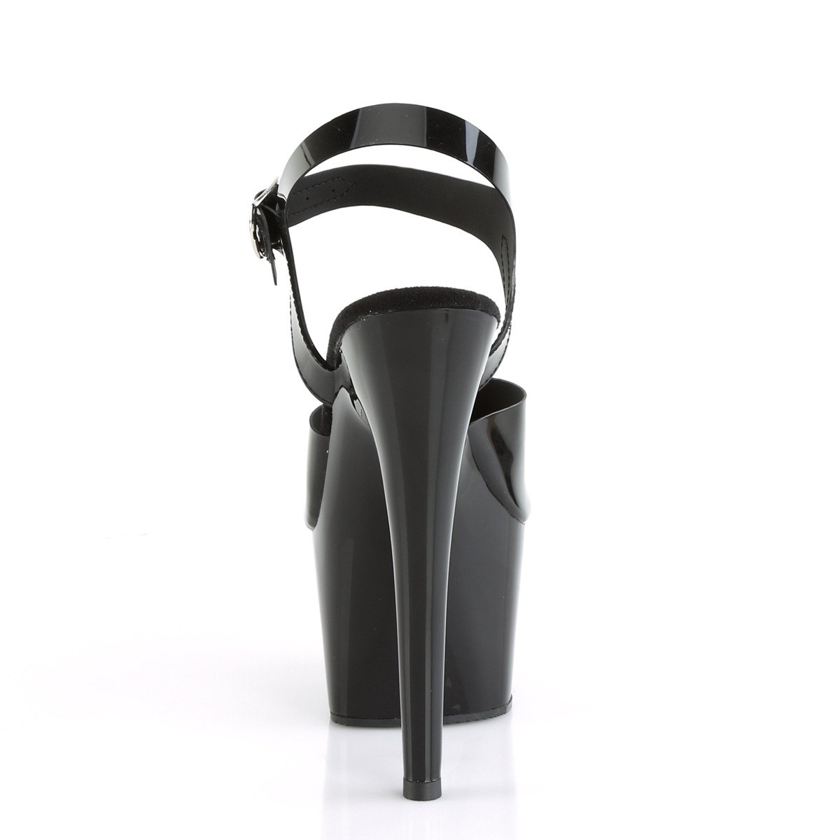 Pleaser Adore-708N BTPU/M - Black High-Platform Sandals
