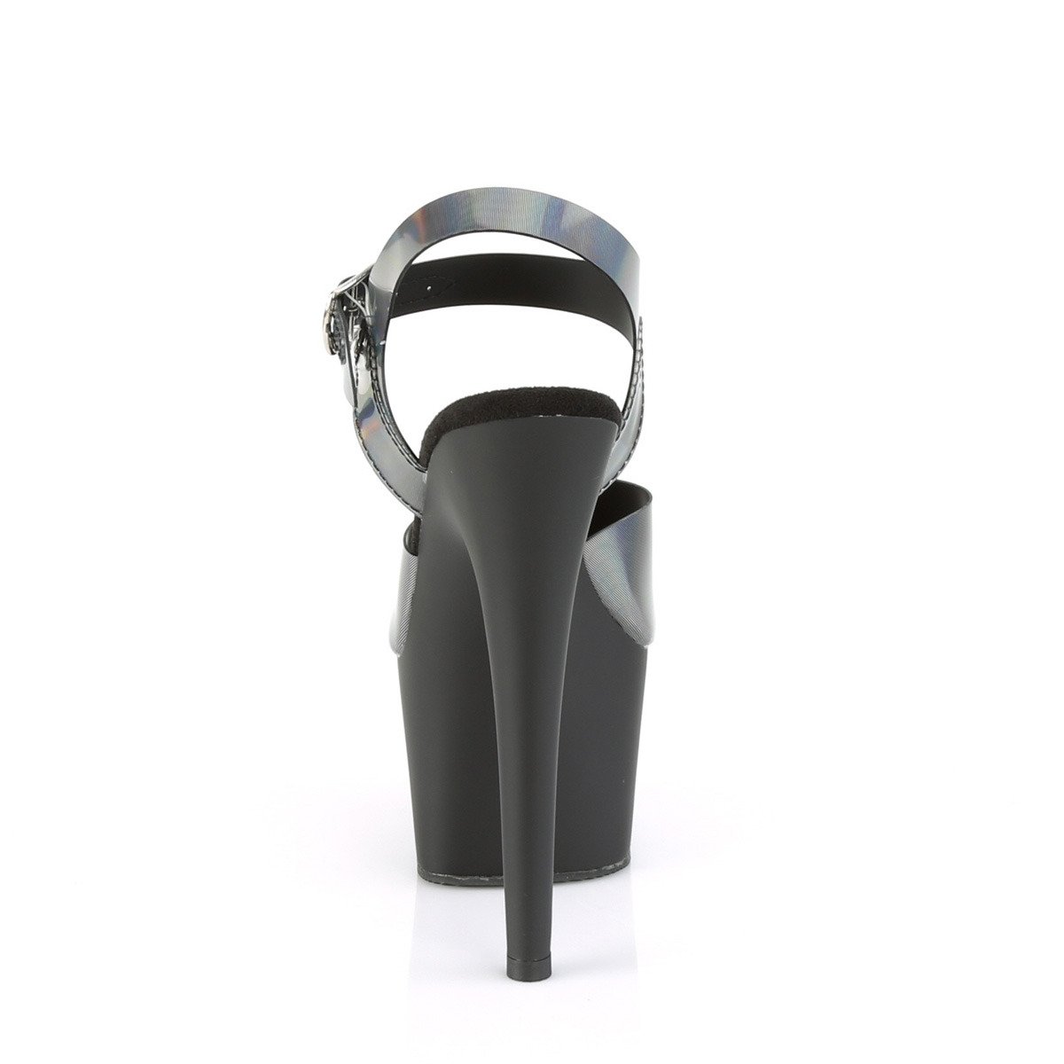 Pleaser Adore-708N-DT PWHGTPU/B - Silver High-Platform Sandals